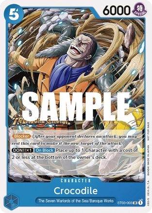 Crocodile (Tournament Pack Vol. 5) (ST03-003) - One Piece Promotion Cards  [Super Rare]