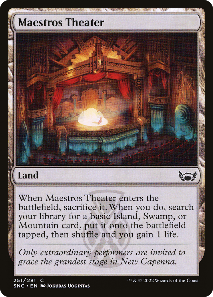 Maestros Theater (SNC-251) - Streets of New Capenna Foil [Common]