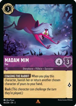 Madam Mim - Fox (46/204) - Rise of the Floodborn Cold Foil [Rare]