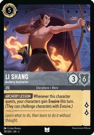 Li Shang - Archery Instructor (187/204) - Rise of the Floodborn  [Uncommon]