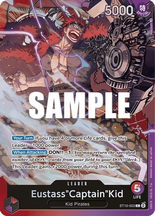 Eustass"Captain"Kid (003) (ST10-003) - Ultra Deck: The Three Captains Foil [Leader]