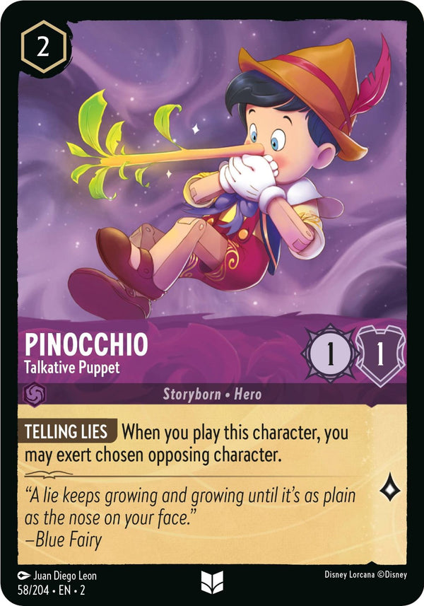 Pinocchio - Talkative Puppet (58/204) - Rise of the Floodborn  [Uncommon]