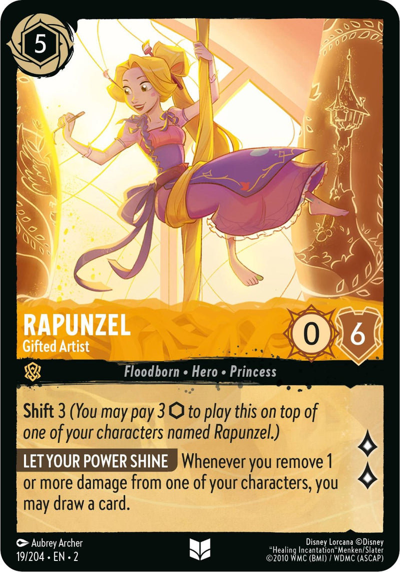 Rapunzel - Gifted Artist (19/204) - Rise of the Floodborn  [Uncommon]