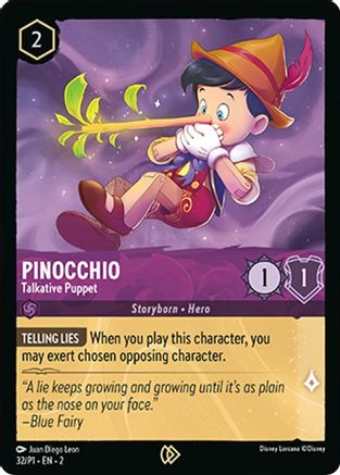 Pinocchio - Talkative Puppet (32) - Disney Lorcana Promo Cards Cold Foil [Promo]