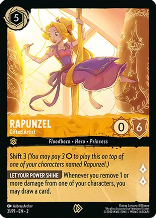 Rapunzel - Gifted Artist (31) - Disney Lorcana Promo Cards Cold Foil [Promo]