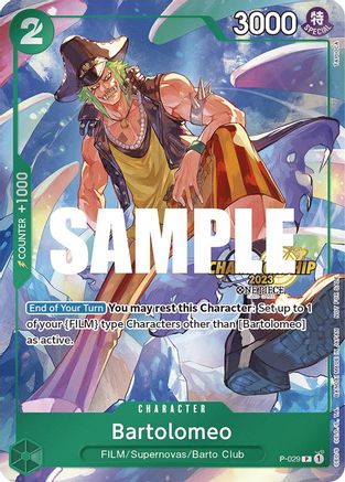 Bartolomeo (CS 2023 Event Pack) (P-029) - One Piece Promotion Cards Foil [Promo]