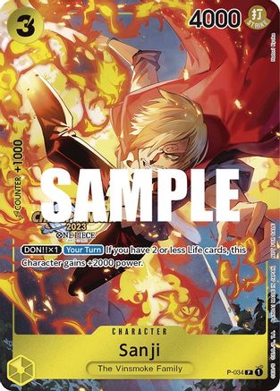 Sanji (CS 2023 Event Pack) (P-034) - One Piece Promotion Cards Foil [Promo]