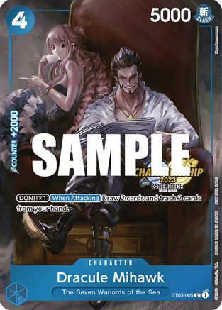 Dracule Mihawk (CS 2023 Celebration Pack) (ST03-005) - One Piece Promotion Cards Foil [Common]
