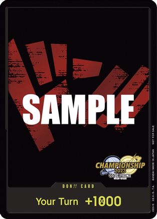 DON!! Card (CS 2023 Celebration Pack) - One Piece Promotion Cards Foil [DON!!]
