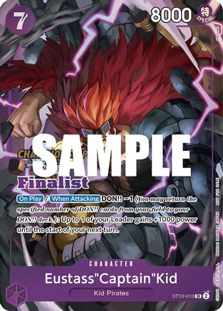 Eustass"Captain"Kid (CS 2023 Top Players Pack) [Finalist] (ST10-013) - One Piece Promotion Cards  [Super Rare]