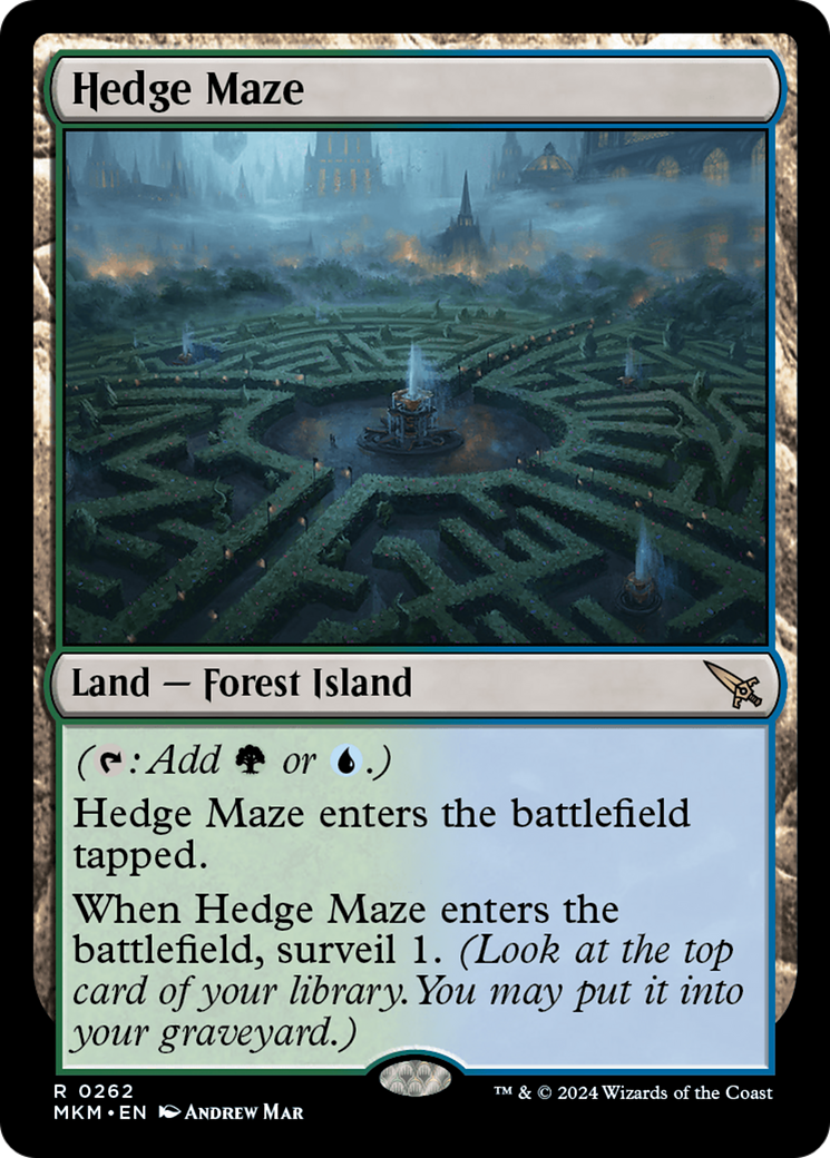 Hedge Maze (MKM-262) - Murders at Karlov Manor Foil [Rare]