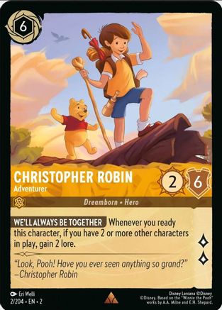 Christopher Robin - Adventurer (2/204) - Rise of the Floodborn Cold Foil [Rare]