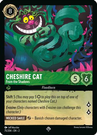 Cheshire Cat - From the Shadows (75/204) - Rise of the Floodborn  [Super Rare]