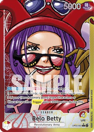 Belo Betty (002) (Alternate Art) (OP05-002) - Awakening of the New Era Foil [Leader]