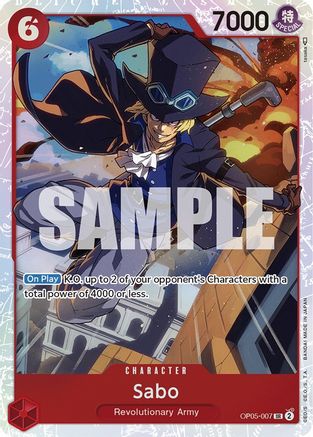 Sabo (007) (OP05-007) - Awakening of the New Era Foil [Super Rare]