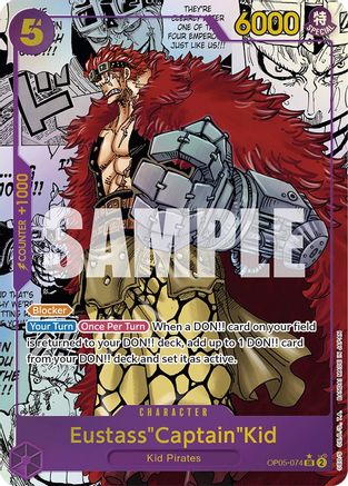 Eustass"Captain"Kid (Alternate Art) (Manga) (OP05-074) - Awakening of the New Era Foil [Super Rare]