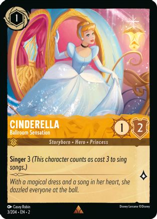 Cinderella - Ballroom Sensation (3/204) - Rise of the Floodborn Cold Foil [Rare]