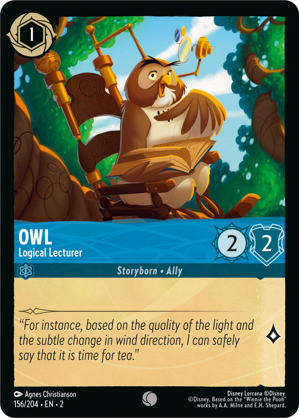Owl - Logical Lecturer (156/204) - Rise of the Floodborn  [Common]