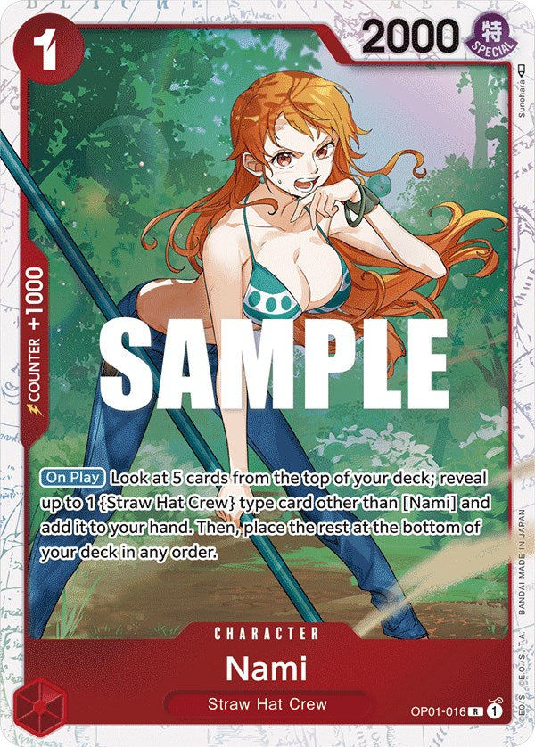 Nami - OP01-016 (Ultra Deck: The Three Captains) (OP01-016) - One Piece Promotion Cards Foil [Rare]