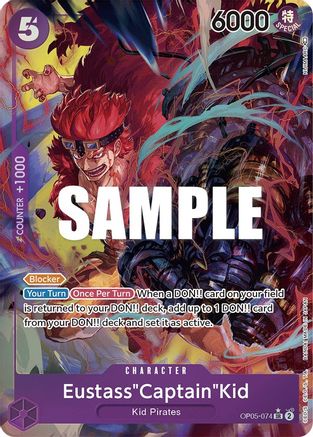 Eustass"Captain"Kid (Alternate Art) (OP05-074) - Awakening of the New Era Foil [Super Rare]