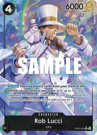 Rob Lucci (093) (Alternate Art) (OP05-093) - Awakening of the New Era Foil [Super Rare]
