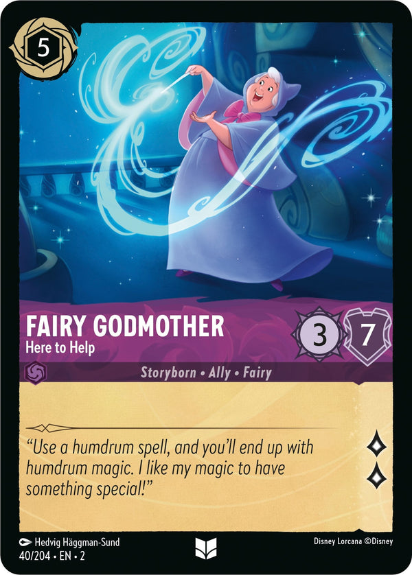 Fairy Godmother - Here to Help (40/204) - Rise of the Floodborn  [Uncommon]