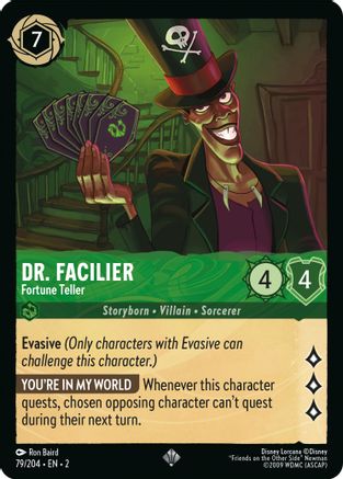 Dr. Facilier - Fortune Teller (79/204) - Rise of the Floodborn Cold Foil [Super Rare]
