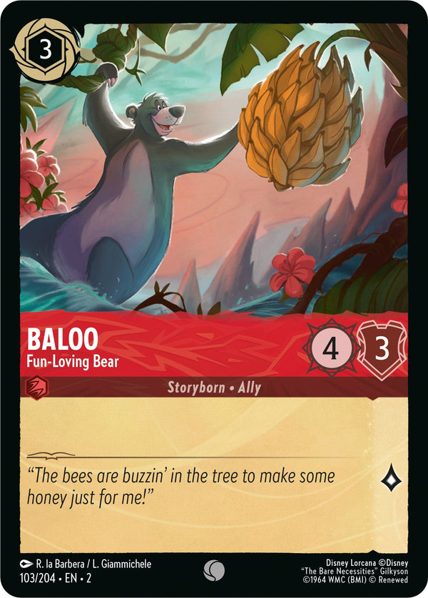Baloo - Fun-Loving Bear (103/204) - Rise of the Floodborn  [Common]