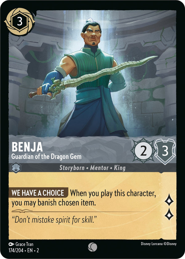 Benja - Guardian of the Dragon Gem (174/204) - Rise of the Floodborn  [Common]