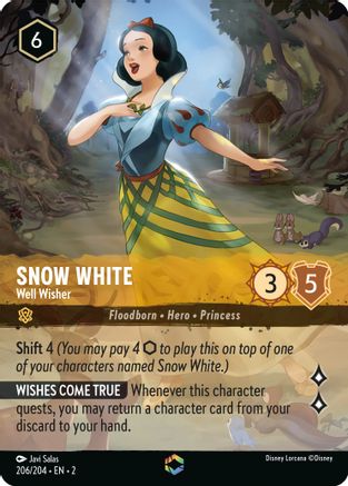 Snow White - Well Wisher (Enchanted) (206/204) - Rise of the Floodborn Holofoil [Enchanted]