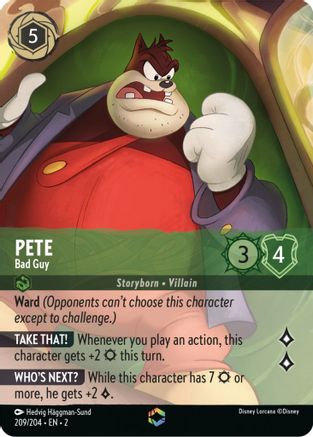 Pete - Bad Guy (Enchanted) (209/204) - Rise of the Floodborn Holofoil [Enchanted]