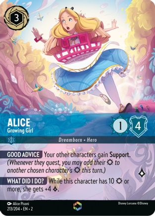 Alice - Growing Girl (Enchanted) (213/204) - Rise of the Floodborn Holofoil [Enchanted]