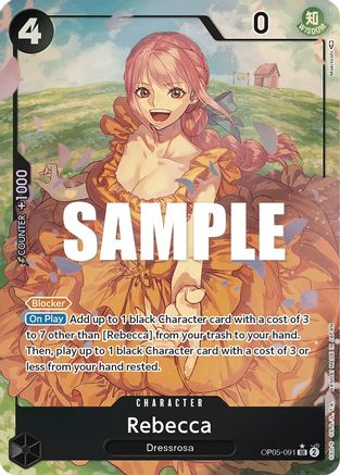 Rebecca (Alternate Art) (OP05-091) - Awakening of the New Era Foil [Super Rare]