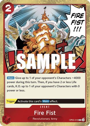 Fire Fist (OP05-019) - Awakening of the New Era Foil [Rare]