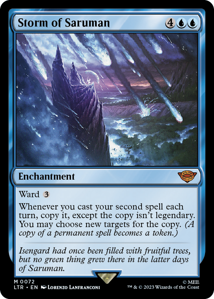 Storm of Saruman (LTR-072) - The Lord of the Rings: Tales of Middle-earth Foil [Mythic]