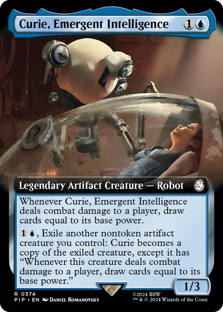 Curie, Emergent Intelligence (PIP-374) - Fallout: (Extended Art) [Rare]