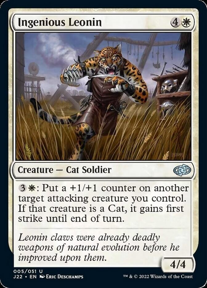 Ingenious Leonin (J22-005) - Jumpstart 2022 [Uncommon]