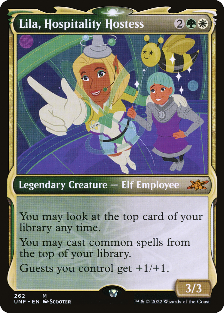 Lila, Hospitality Hostess (UNF-262) - Unfinity: (Showcase) Foil [Mythic]
