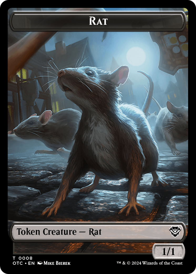 Rat (TOTC-008) - Outlaws of Thunder Junction Commander Tokens Foil [Common]