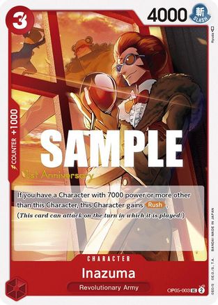 Inazuma (OP05-003) - Awakening of the New Era: 1st Anniversary Tournament Cards  [Uncommon]