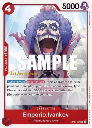 Emporio.Ivankov (OP05-004) - Awakening of the New Era: 1st Anniversary Tournament Cards  [Uncommon]