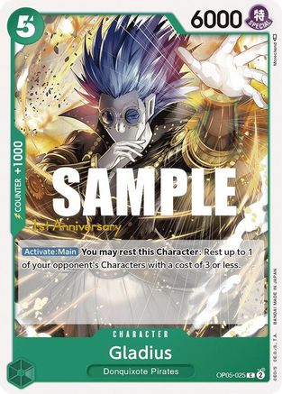 Gladius (OP05-025) - Awakening of the New Era: 1st Anniversary Tournament Cards  [Common]