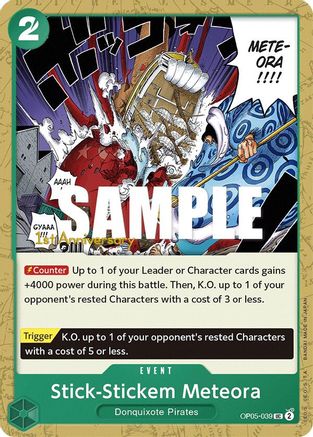 Stick-Stickem Meteora (OP05-039) - Awakening of the New Era: 1st Anniversary Tournament Cards  [Uncommon]