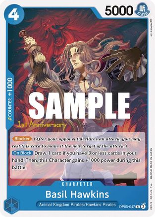 Basil Hawkins (OP05-047) - Awakening of the New Era: 1st Anniversary Tournament Cards  [Common]