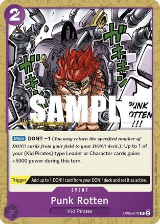 Punk Rotten (OP05-078) - Awakening of the New Era: 1st Anniversary Tournament Cards  [Uncommon]