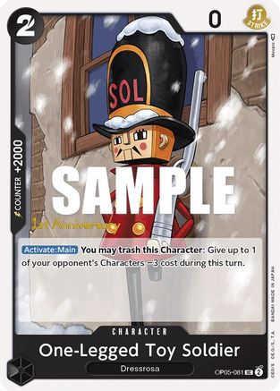 One-Legged Toy Soldier (OP05-081) - Awakening of the New Era: 1st Anniversary Tournament Cards  [Uncommon]