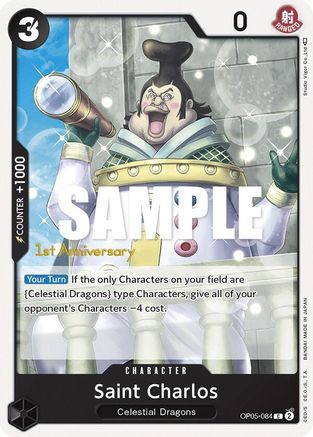 Saint Charlos (OP05-084) - Awakening of the New Era: 1st Anniversary Tournament Cards  [Common]