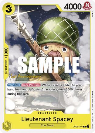 Lieutenant Spacey (OP05-107) - Awakening of the New Era: 1st Anniversary Tournament Cards  [Common]