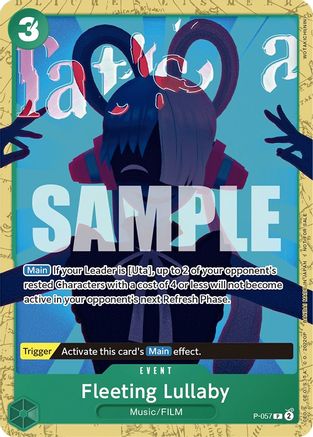 Fleeting Lullaby (Starter Deck 11: Uta Deck Battle) (P-057) - One Piece Promotion Cards  [Promo]