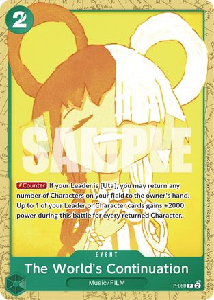 The World's Continuation (Starter Deck 11: Uta Deck Battle) (P-059) - One Piece Promotion Cards  [Promo]